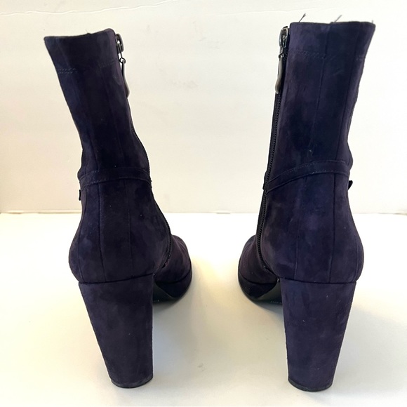 Enzo Angiolini Purple Suede Booties Sz 8.5 B15/9 - Picture 5 of 9